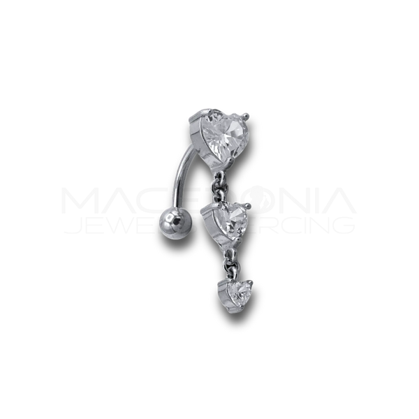 BANANA CON PENDENTE A TRIPLO CUORE