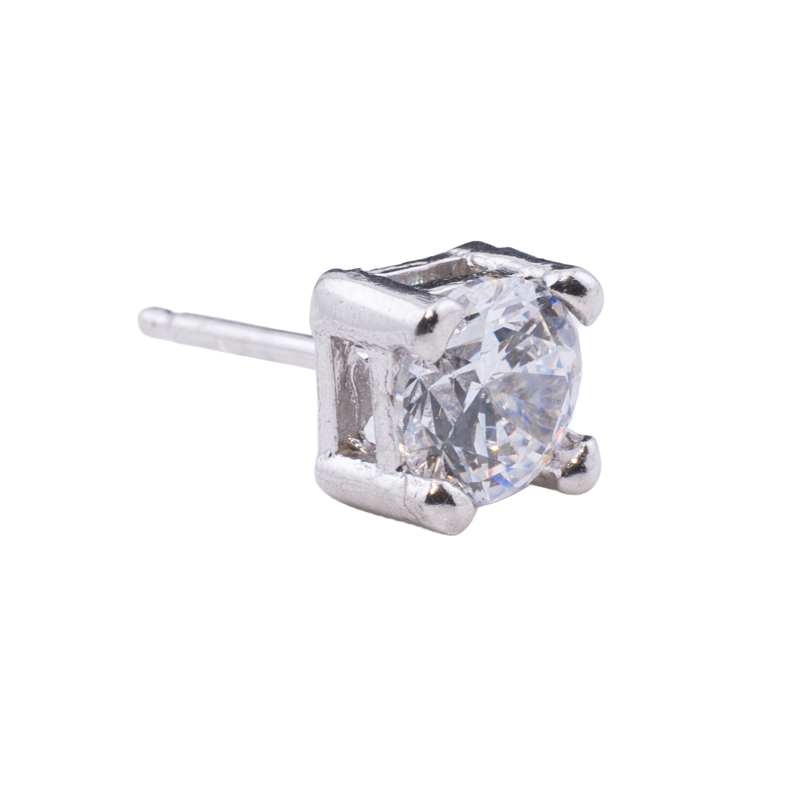 ORECCHINO CON ZIRCONE 6MM