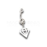 BANANA CON ZIRCONE E DIAMANTE