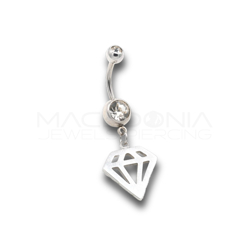 BANANA CON ZIRCONE E DIAMANTE