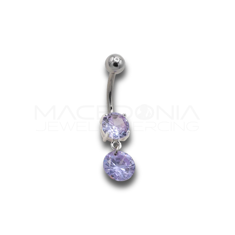 NAVEL CON CIONDOLO A ZIRCONE