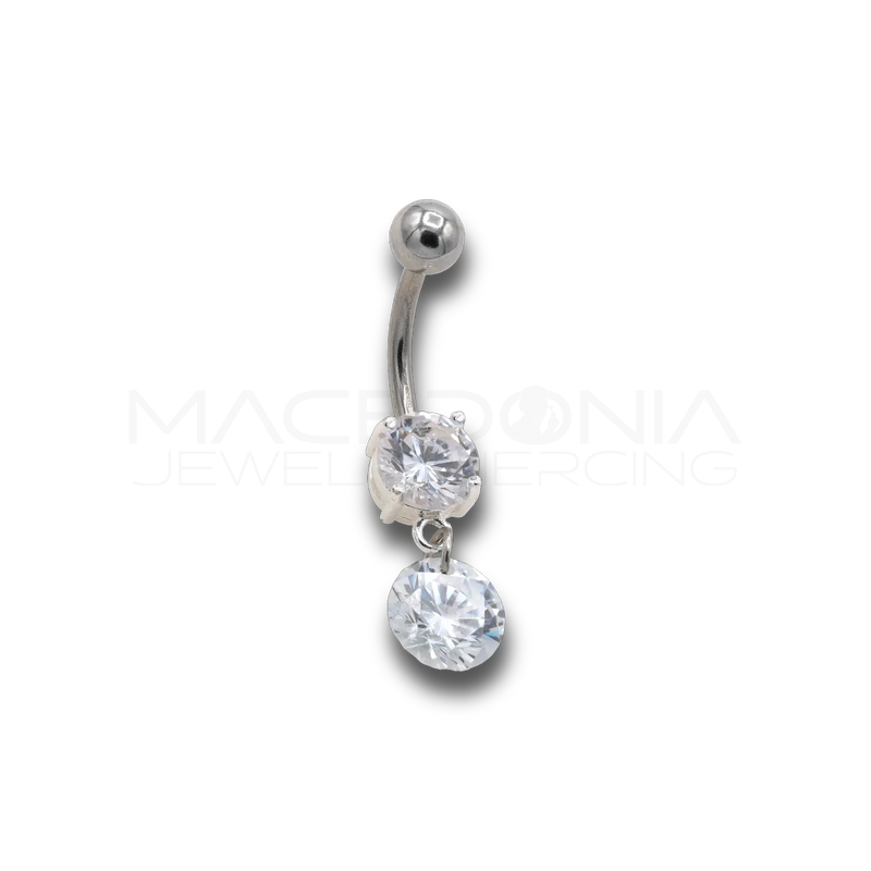 NAVEL CON CIONDOLO A ZIRCONE