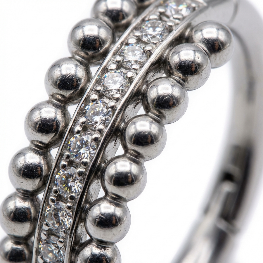 Piercing con zirconi e palline in Titanio G23 - Piercing per helix