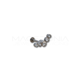 Piercing a Corona in Acciaio Chirurgico con Zirconi