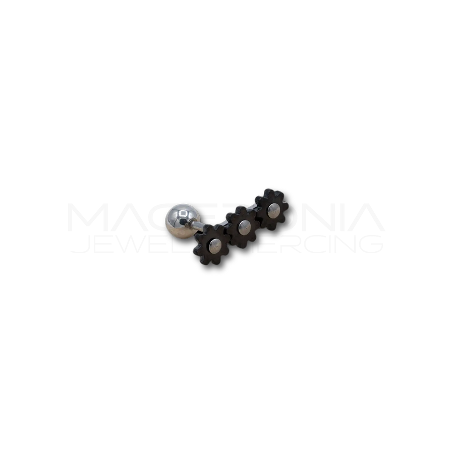 Piercing Helix Floreale in Acciaio Chirurgico