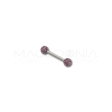 Piercing con palline glitterate in Acciaio Chirurgico 316L - Piercing per Nipple