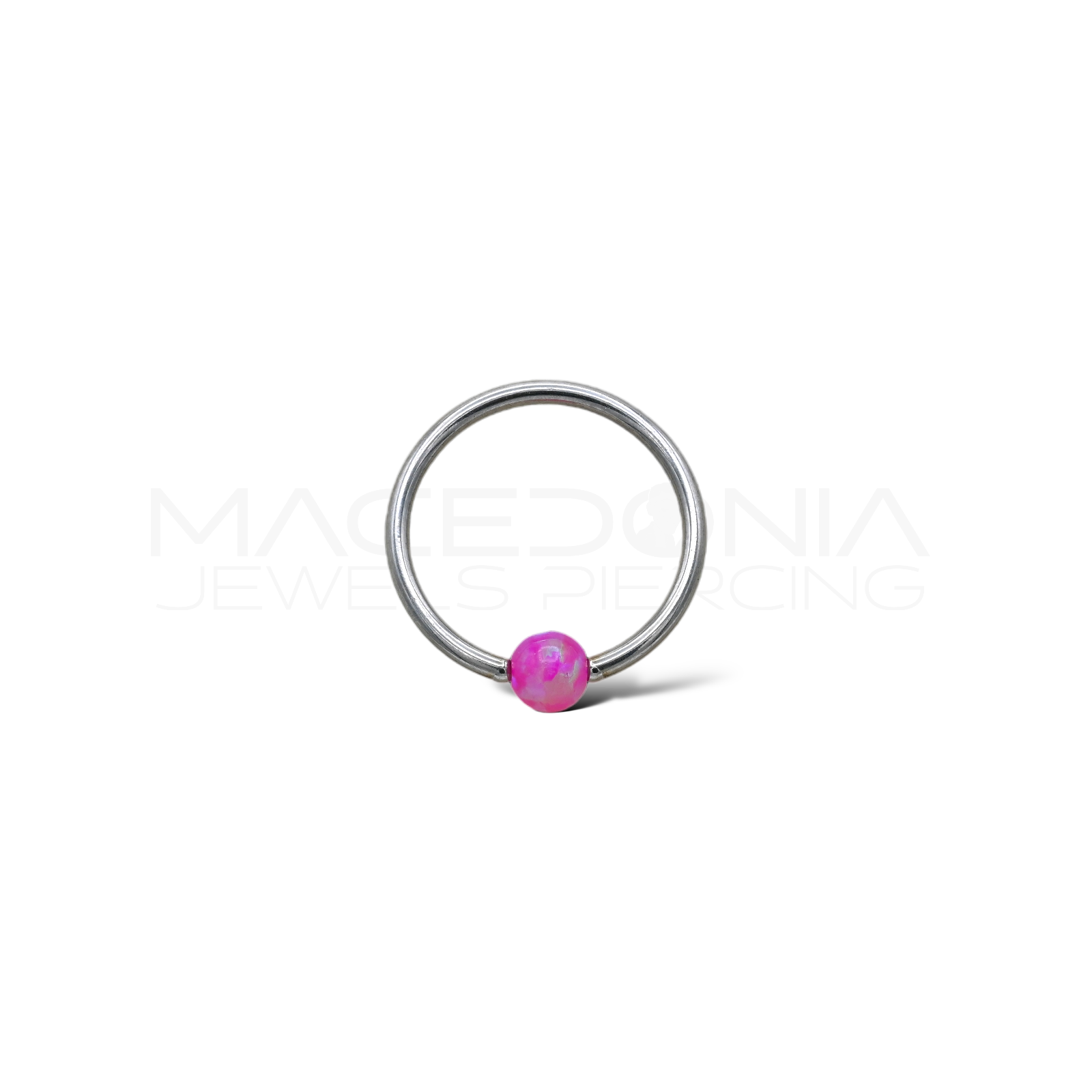 PIERCING CON PALLINA OPALE ROSA