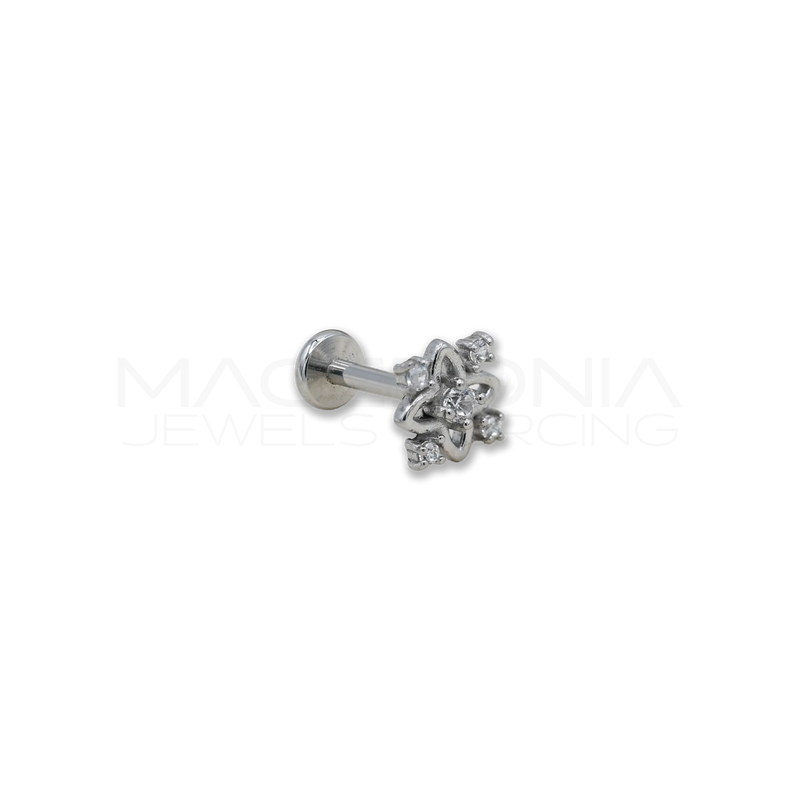 Piercing Labret con Piattello in Acciaio Chirurgico 316L