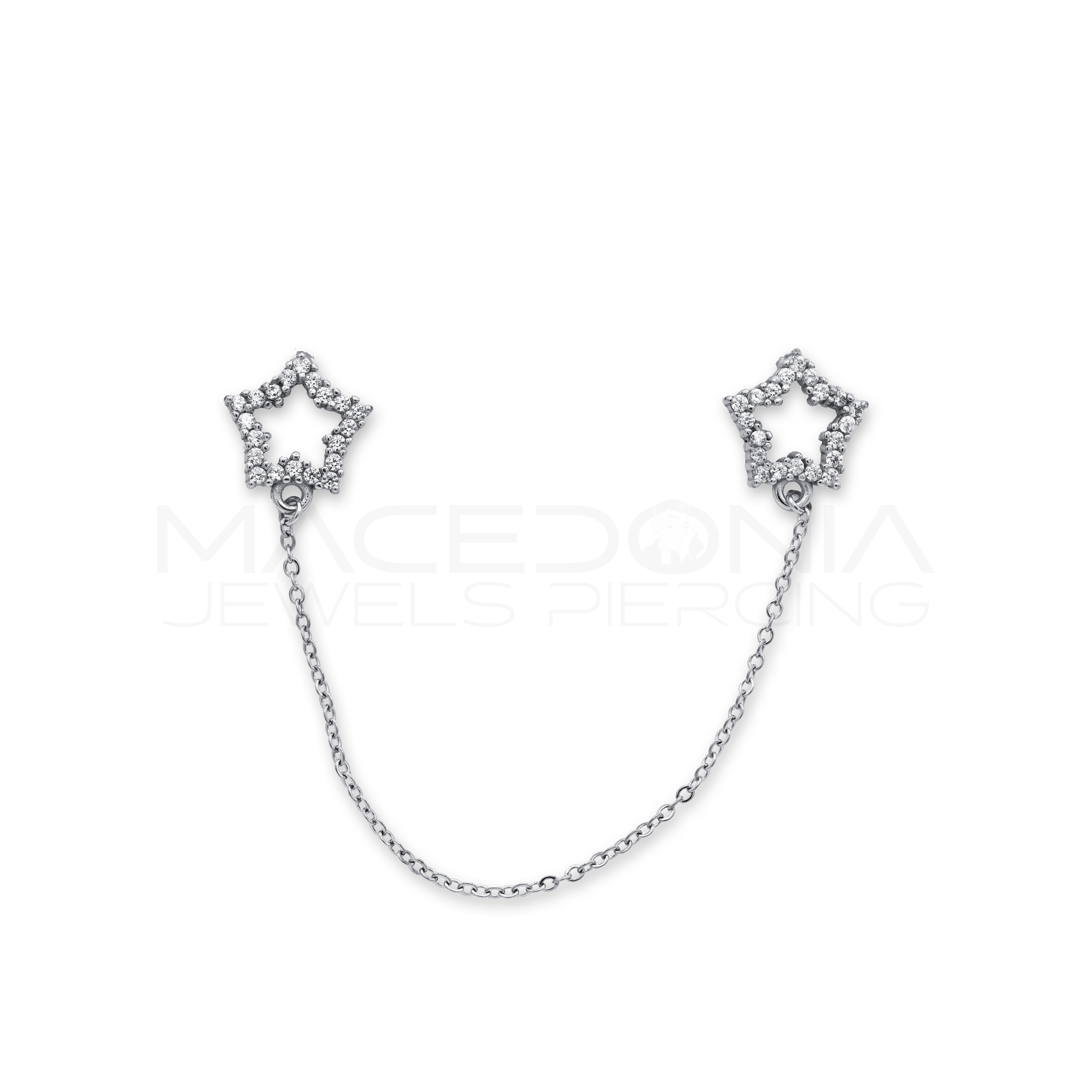 BARRETTA CON ZIRCONE E CIONDOLO