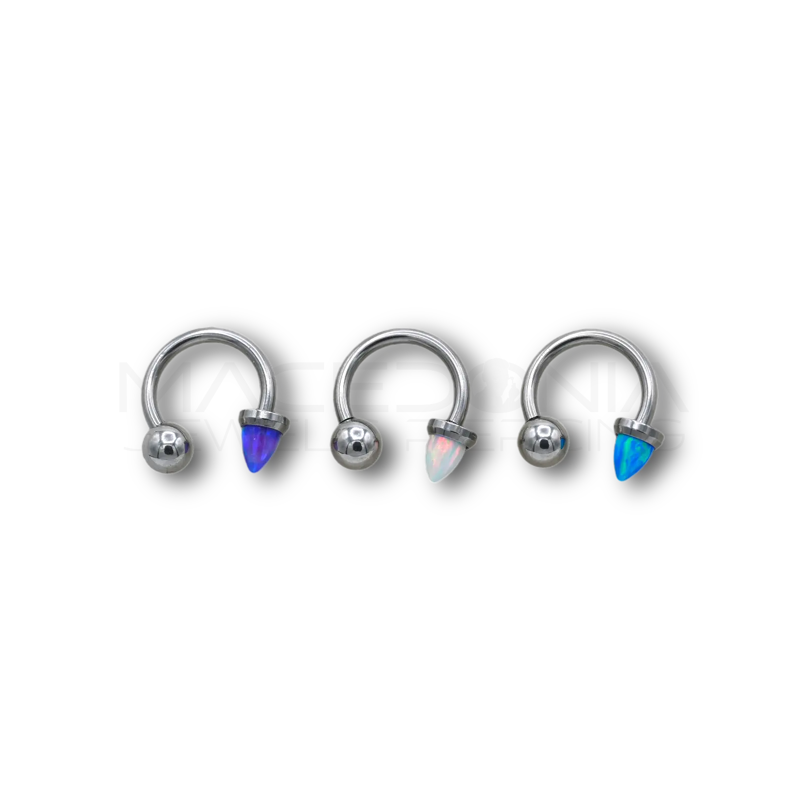PIERCING CON PALLINA E CONO OPALE
