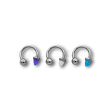 PIERCING CON PALLINA E CONO OPALE