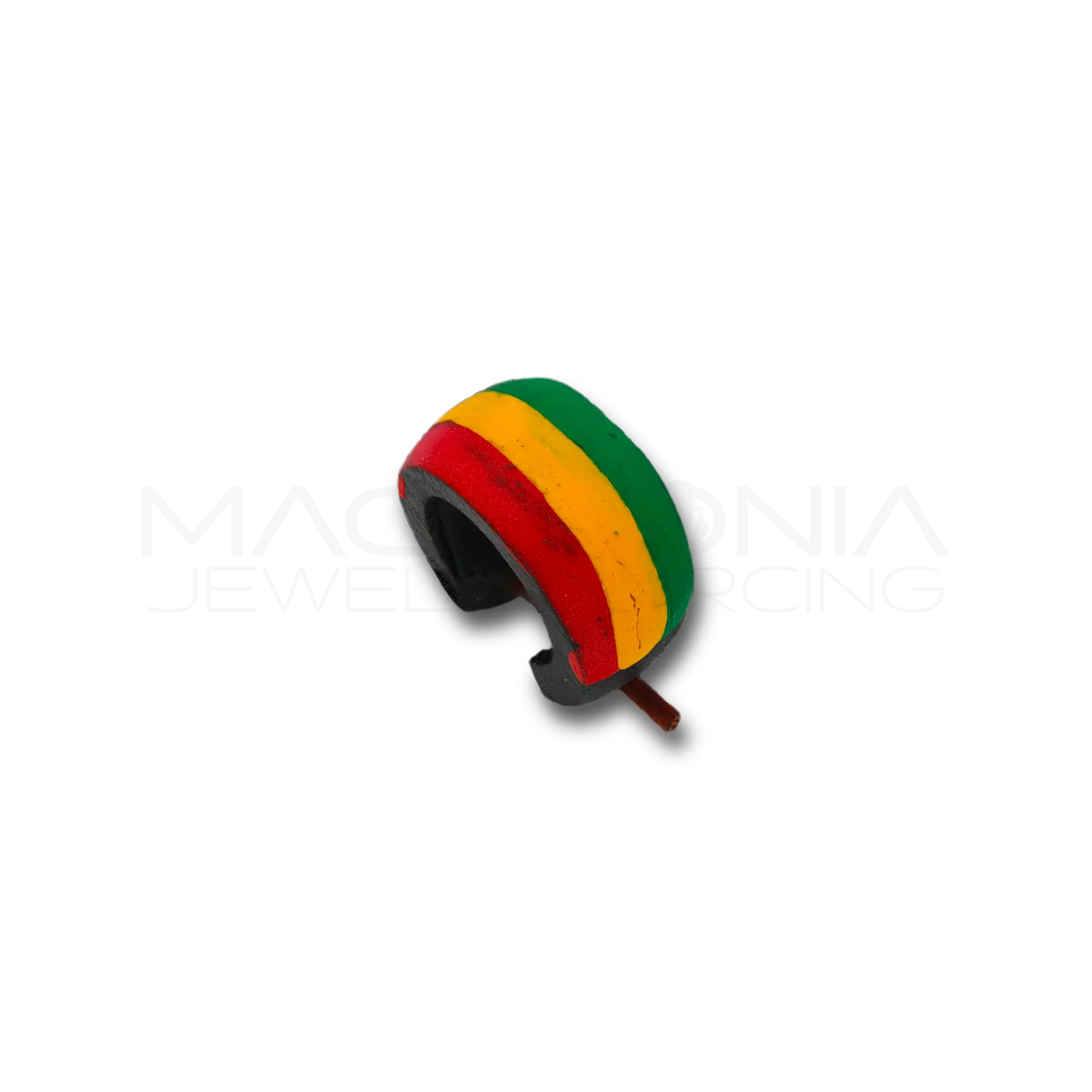 CERCHIO IN LEGNO CON BANDIERA RASTA