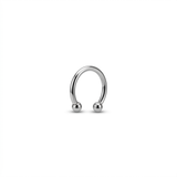 Piercing in titanio G23 (F136) con palline, colore argento
