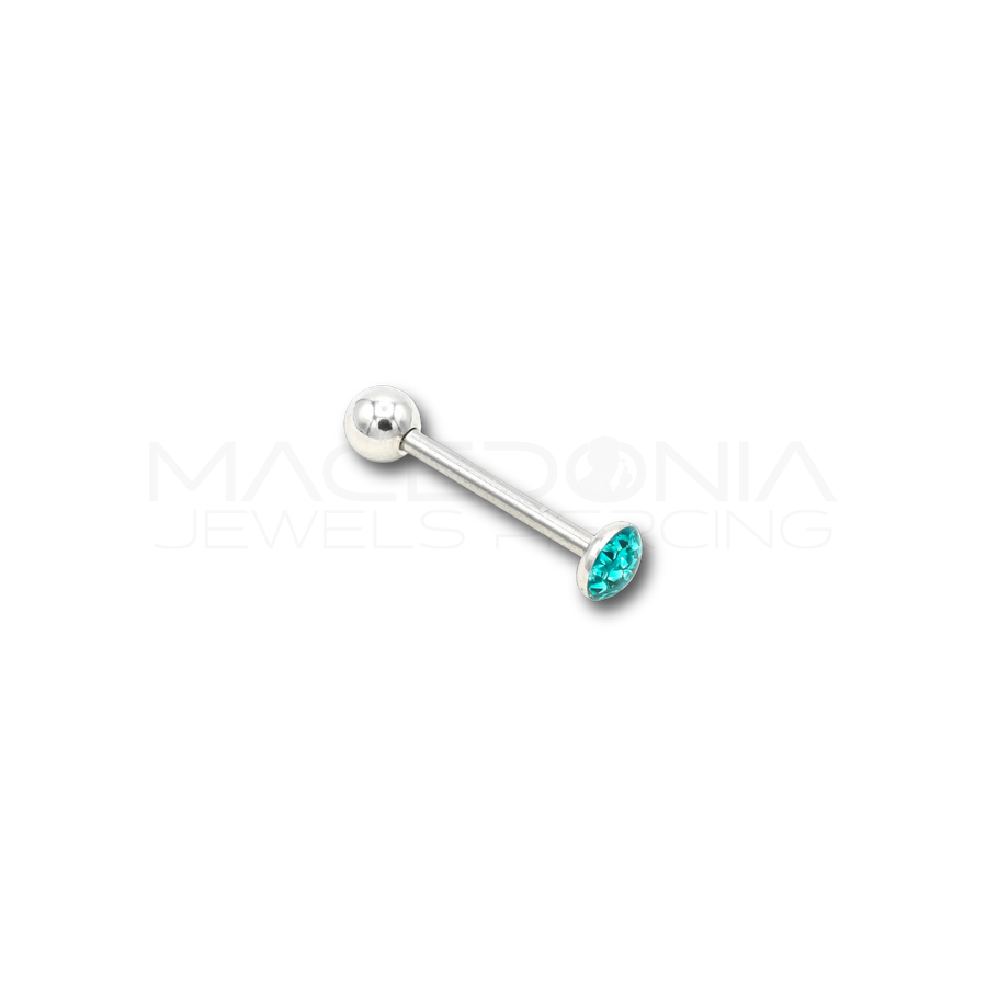Barbell in Acciaio Chirurgico 316L con Toppa Glitterata