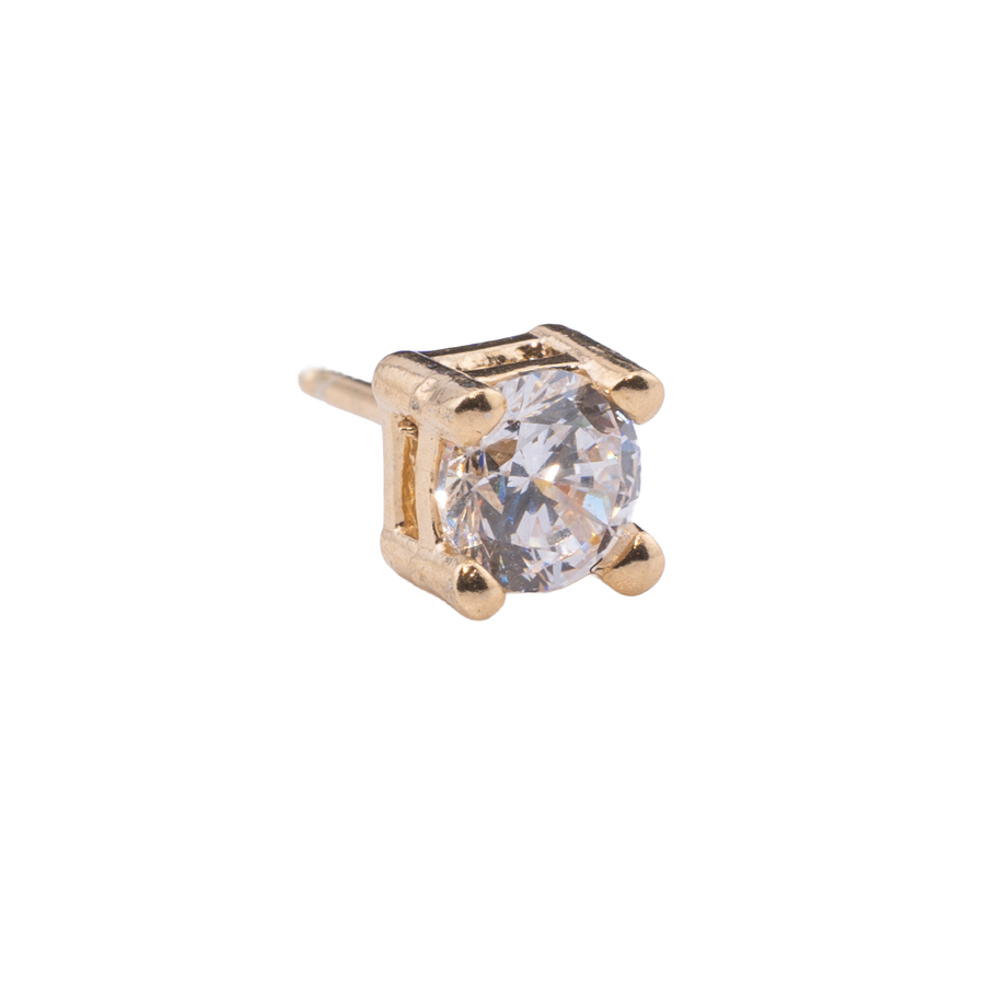 ORECCHINO CON ZIRCONE 5MM