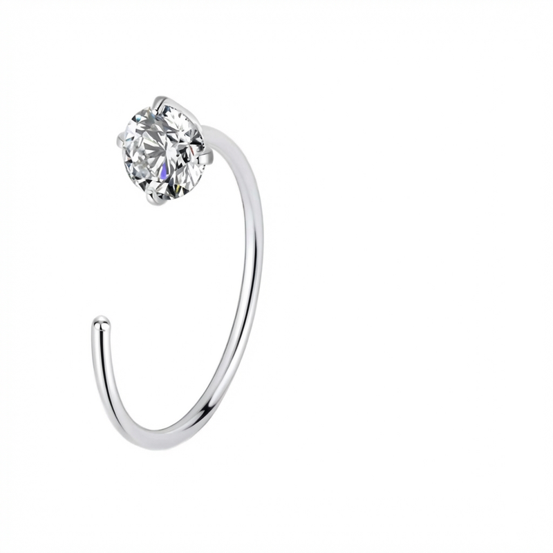 Piercing con zircone in Titanio G23- Piercing per naso