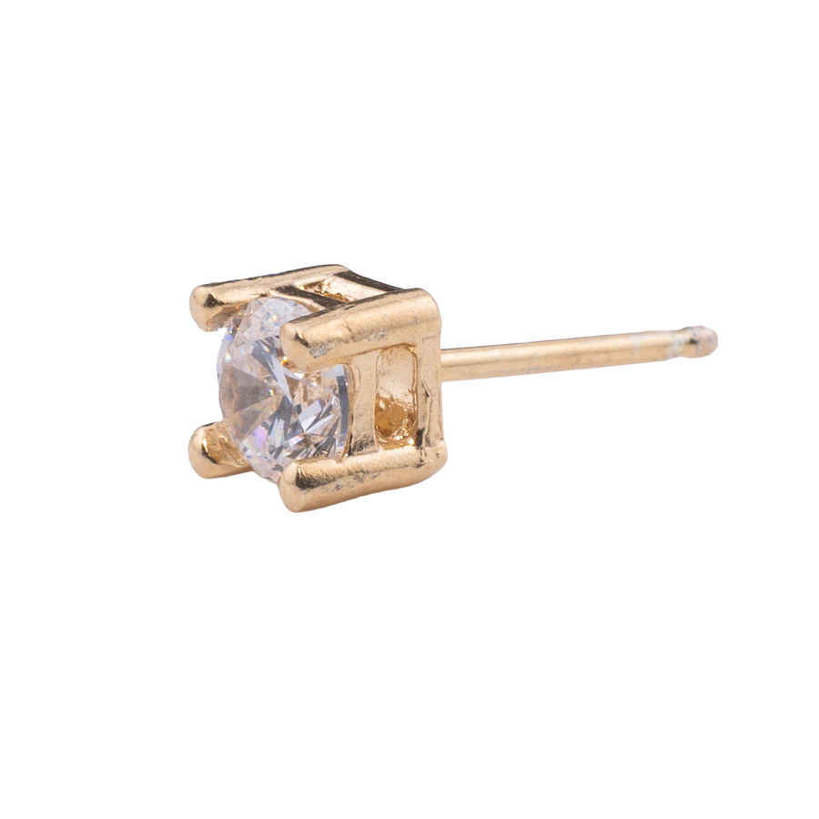 ORECCHINO CON ZIRCONE 5MM