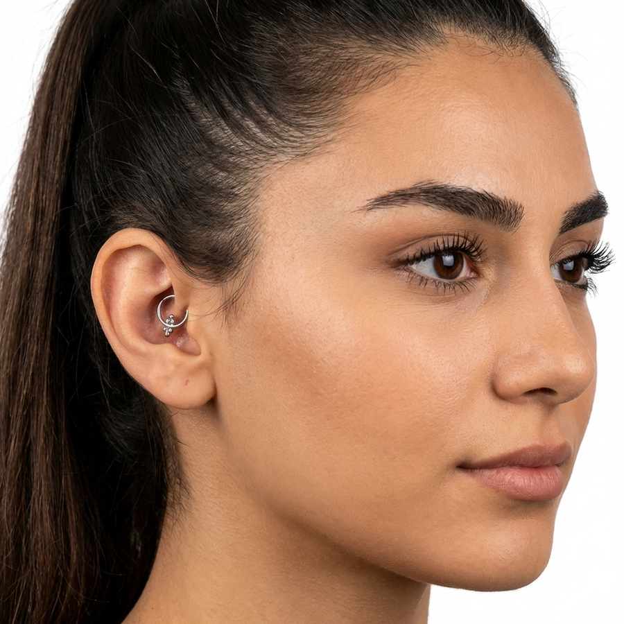 Piercing con palline in Titanio G23 - Piercing per Lobo, helix, daith, septum