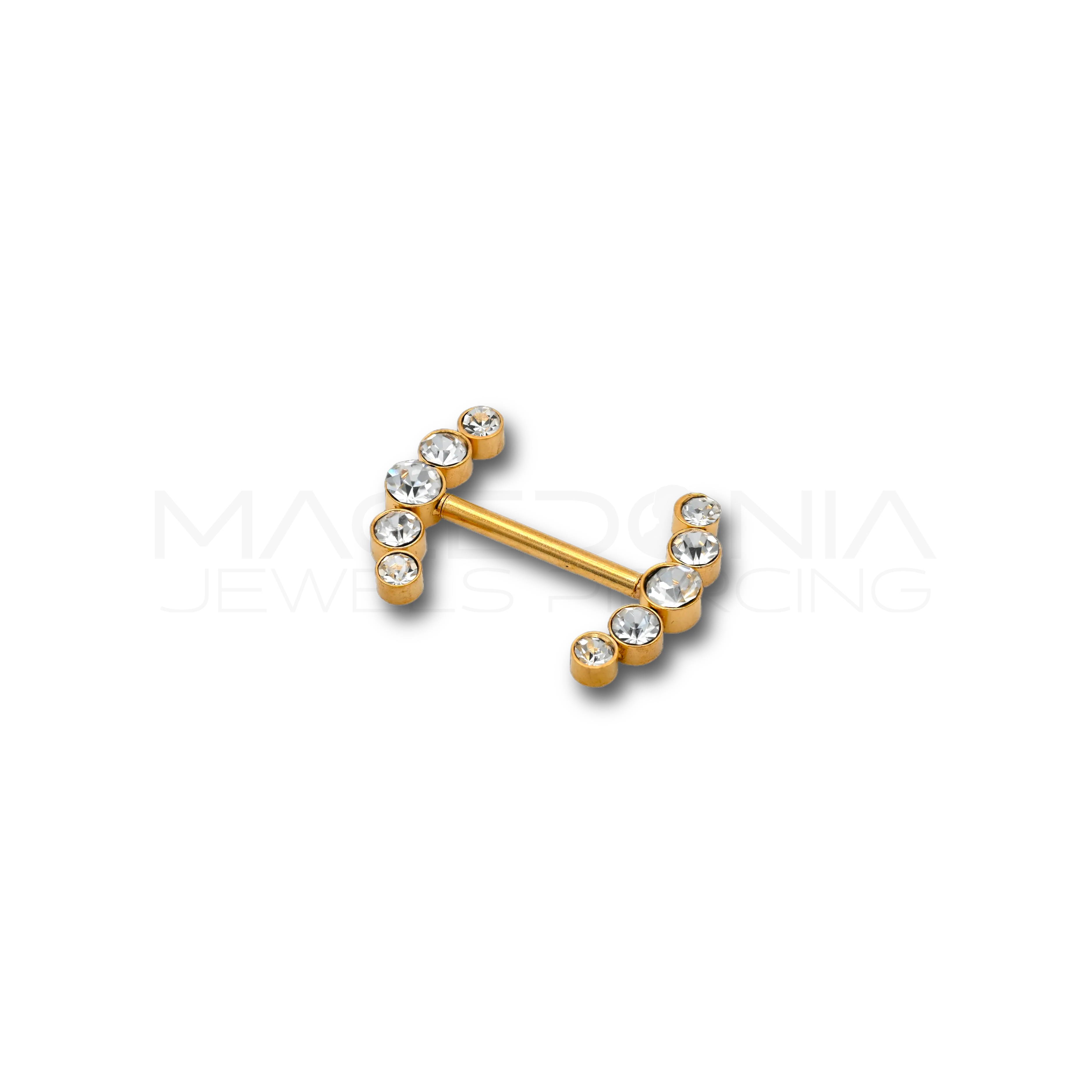 PIERCING DA CAPEZZOLO CON ARCHI BRILLANTATI