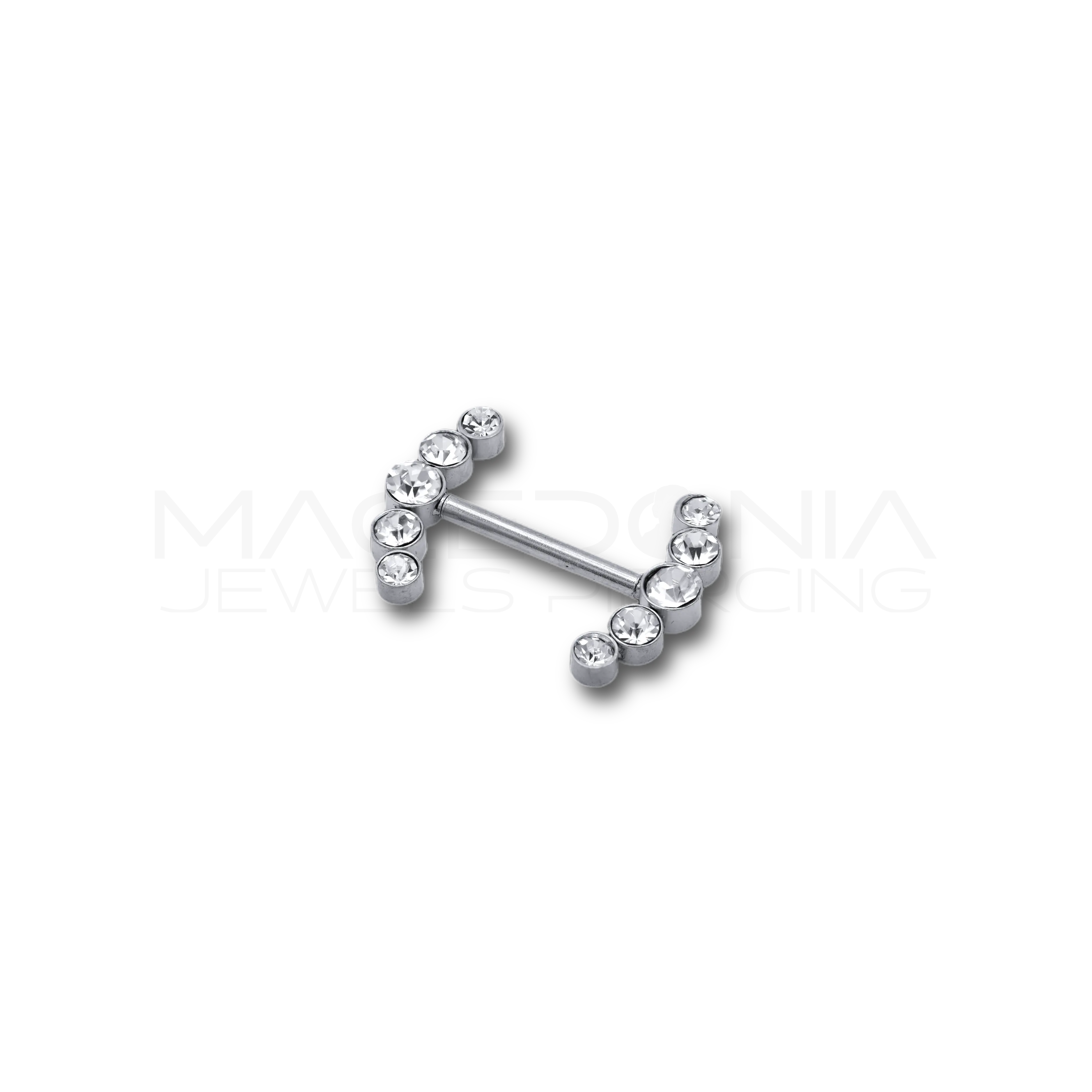PIERCING DA CAPEZZOLO CON ARCHI BRILLANTATI