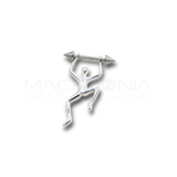 Piercing da Capezzolo in Acciaio Chirurgico 316L con Ciondolo Uomo in Ottone