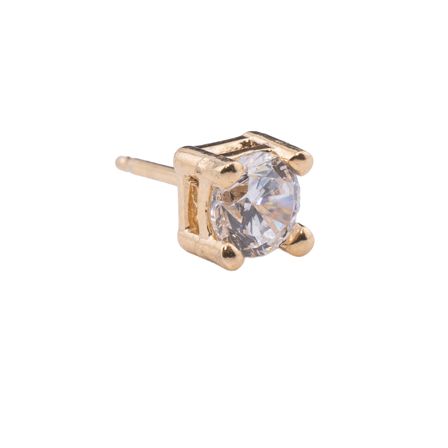 ORECCHINO CON ZIRCONE 5MM