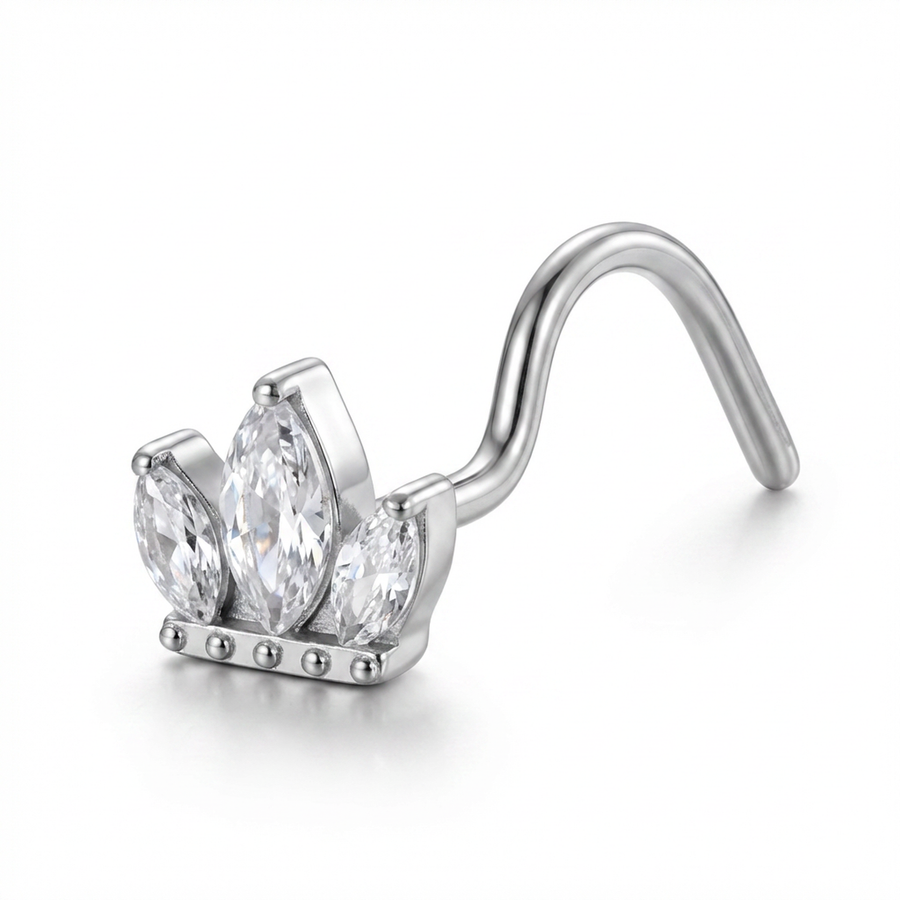 Piercing con tre petali in Titanio - Piercing per naso