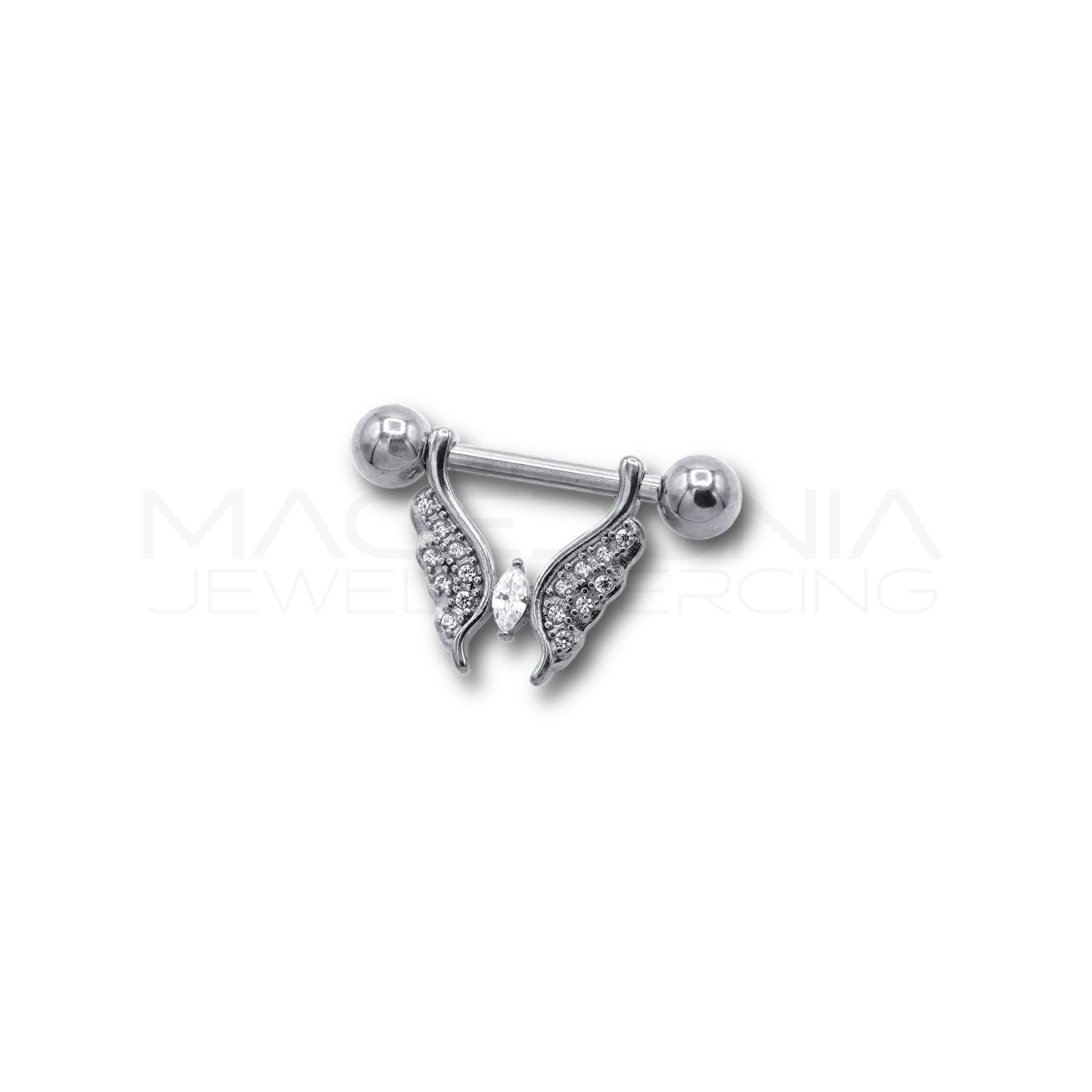 PIERCING DA CAPEZZOLO CON FARFALLA