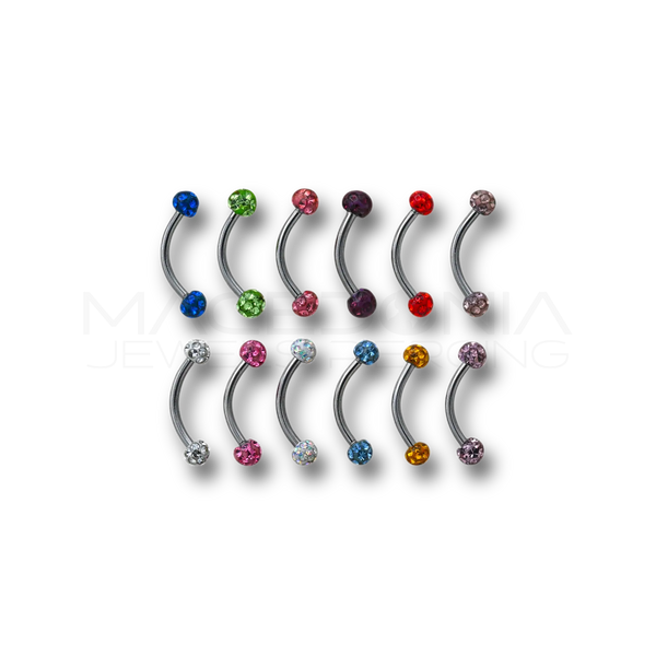 Banana con palline glitterate