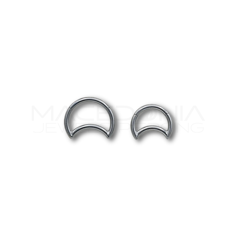 Piercing Mezza Luna in Acciaio Chirurgico 316L Placcato Oro