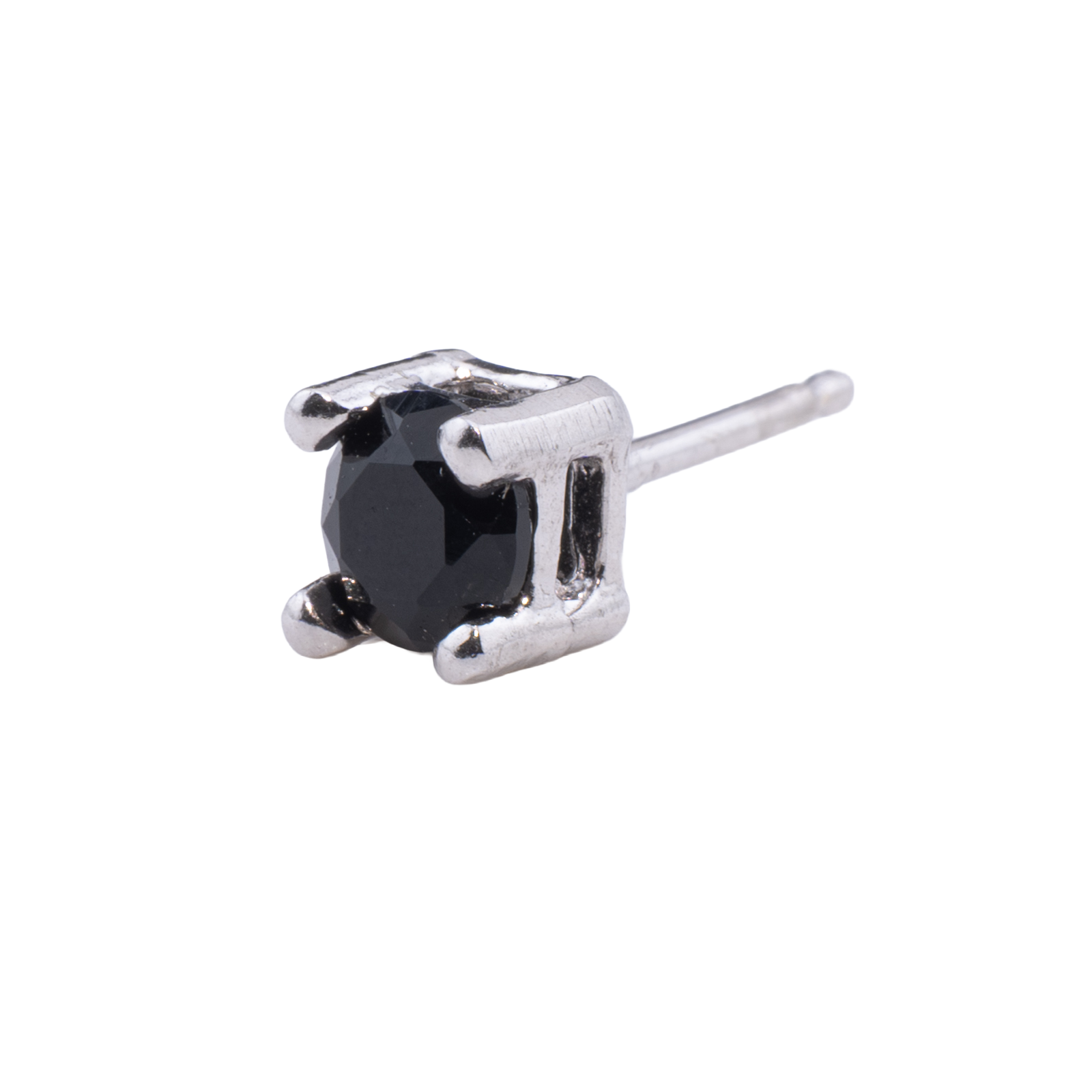 ORECCHINO CON ZIRCONE NERO
