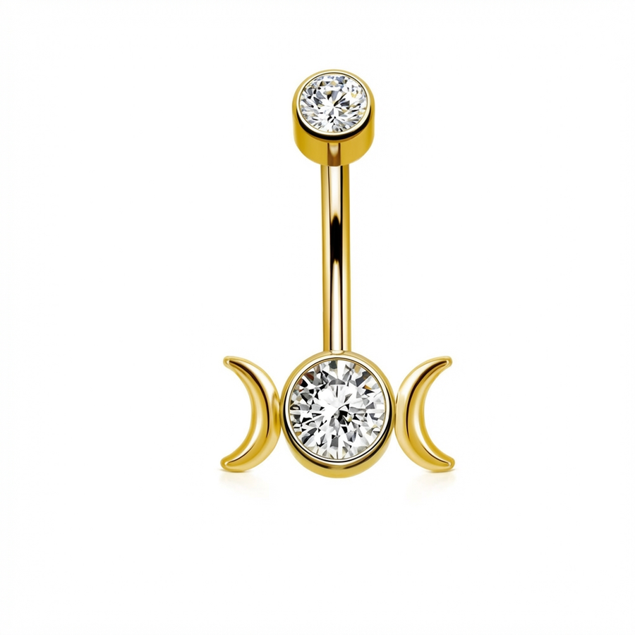 Piercing con zircone in Titanio G23 - Piercing per ombelico