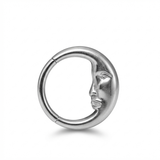 Piercing con mezza luna in Titanio G23 - Piercing per Lobo, helix, daith, septum