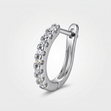 Orecchino a Cerchio con Zirconi in argento 925