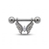 Piercing con zirconi in Acciaio Chirurgico 316L - Piercing per Nipple