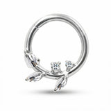 Piercing con zirconi in Titanio G23 - Piercing per Lobo, helix, daith, septum