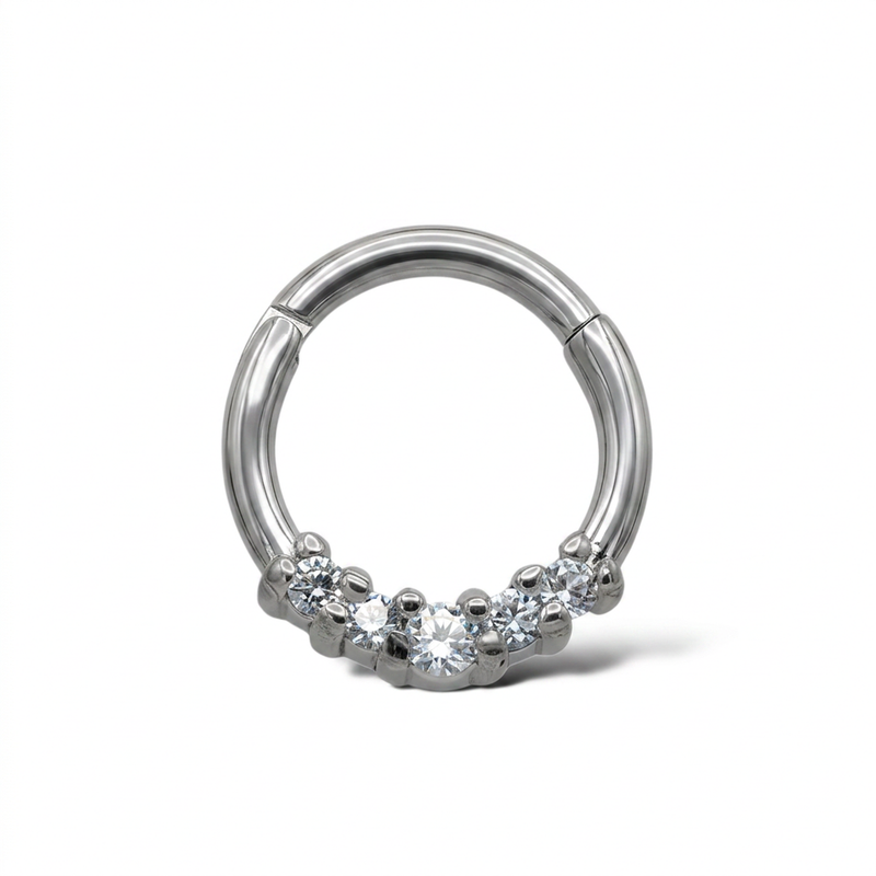 Argento con zircone bianco