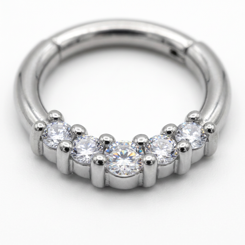 Argento con zircone bianco