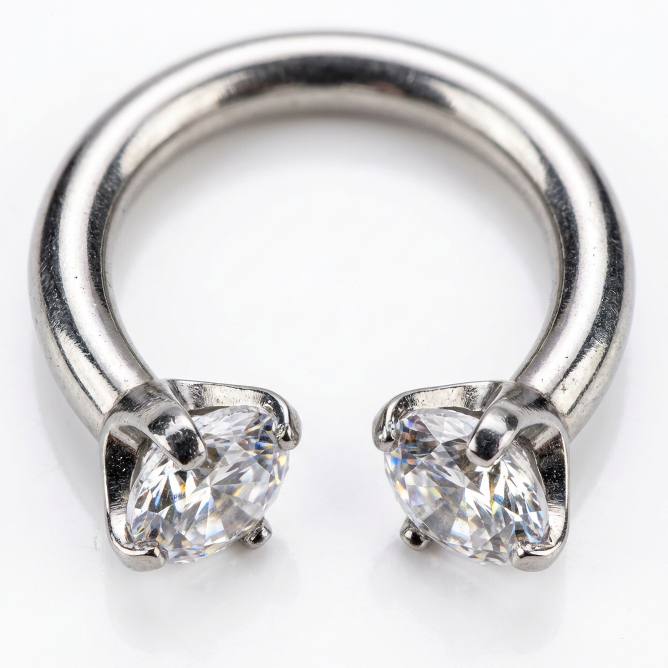 Piercing con zirconi in Titanio G23 - Piercing per nostril