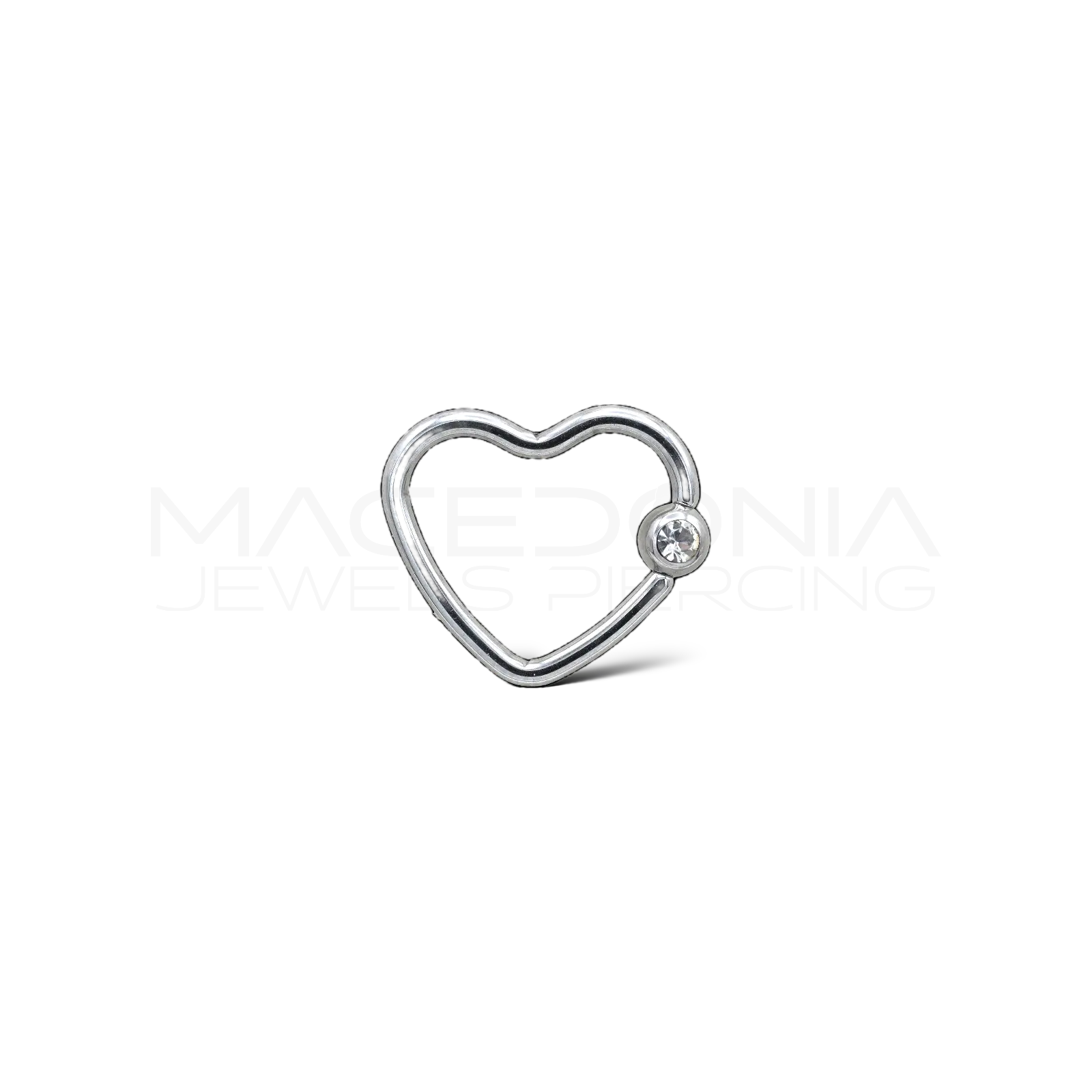CERCHIO A FORMA DI CUORE CON ZIRCONE