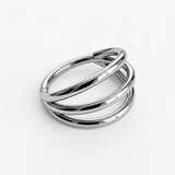 Cerchietto con tripla fascia in Acciaio Chirurgico 316L - Piercing per lobo, helix, forward helix, conch, tragus