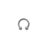Piercing intrecciato con palline in acciaio chirurgico 316L