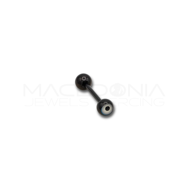 Barbell in Acciaio Chirurgico 316L con Pallina e Occhio Decorativo