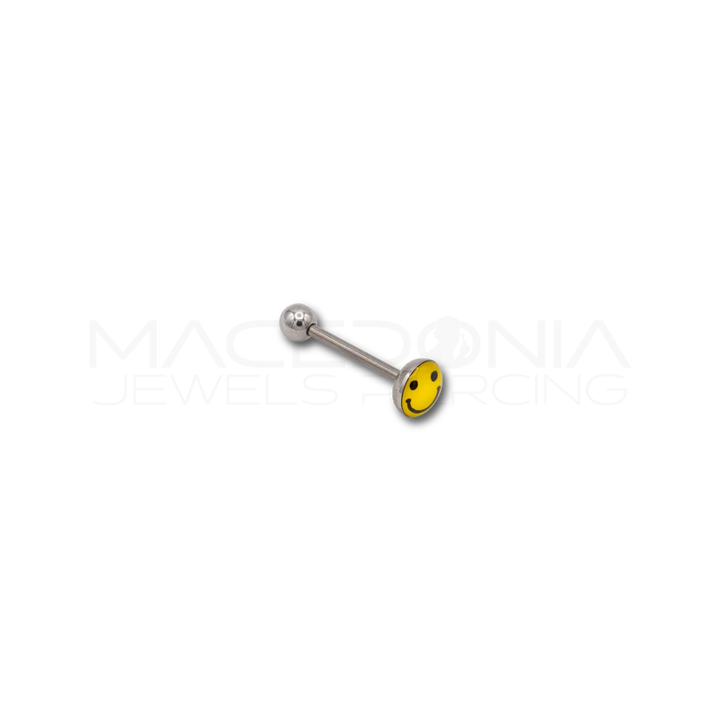 Barbell in acciaio chirurgico 316L con smile