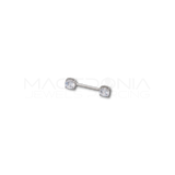 Piercing con zirconi in Acciaio Chirurgico 316L - Piercing per Nipple