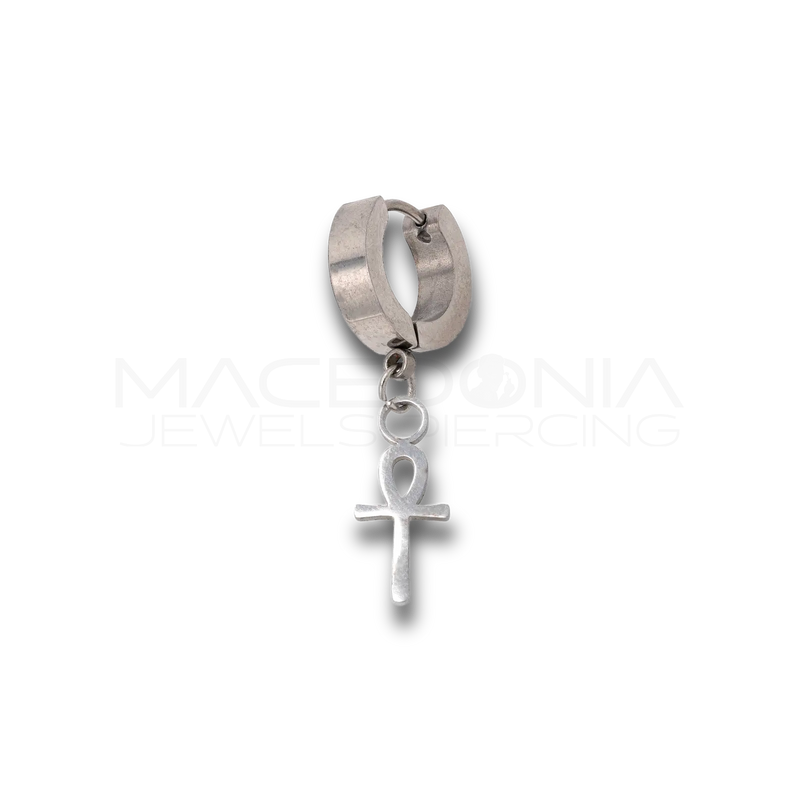 Piercing Croce Egiziana in Acciaio Chirurgico 316L