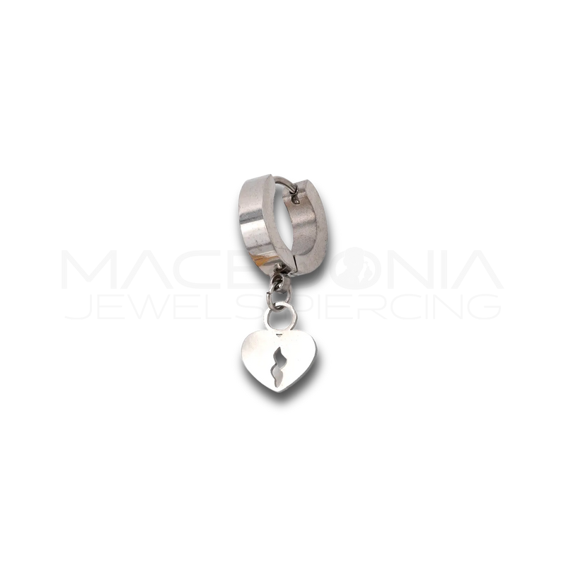 Piercing Cuore in Acciaio Chirurgico 316L