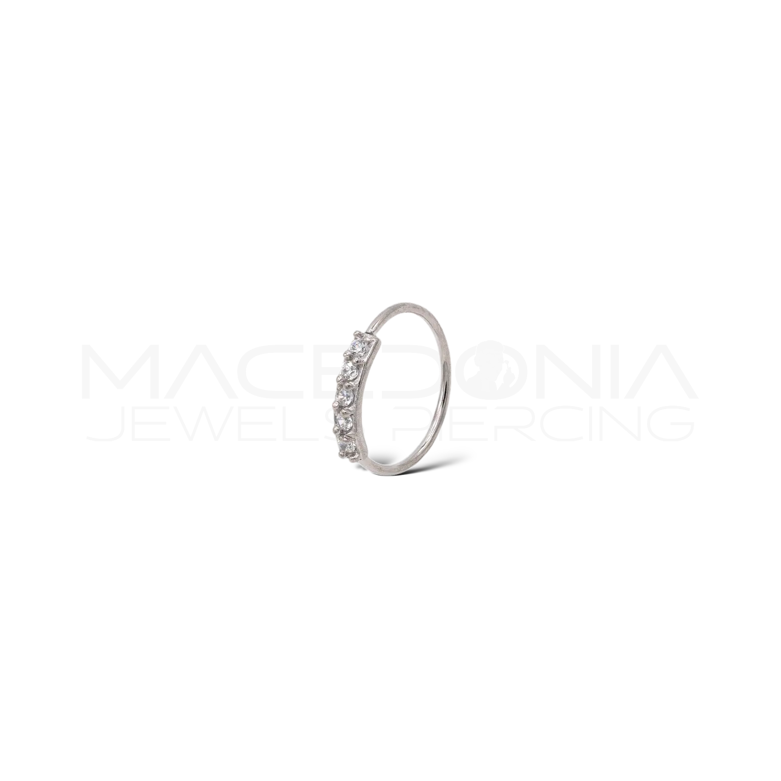 CERCHIO NOSTRIL CON ZIRCONI 0,8mm