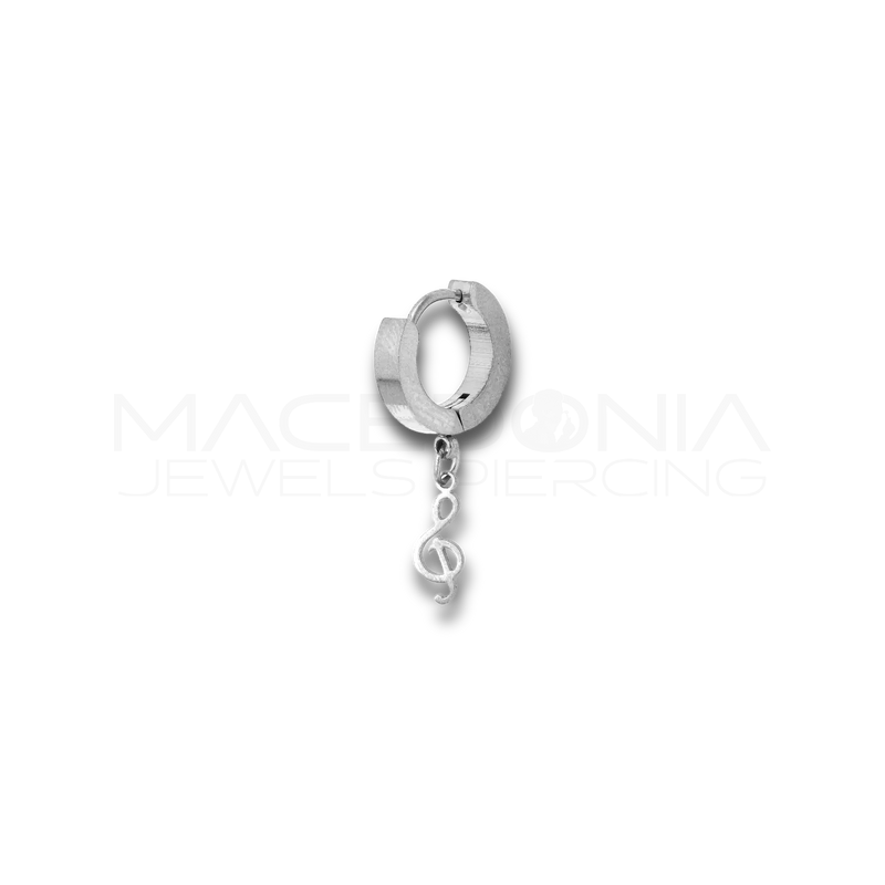 Piercing Nota Musicale in Acciaio Chirurgico 316L