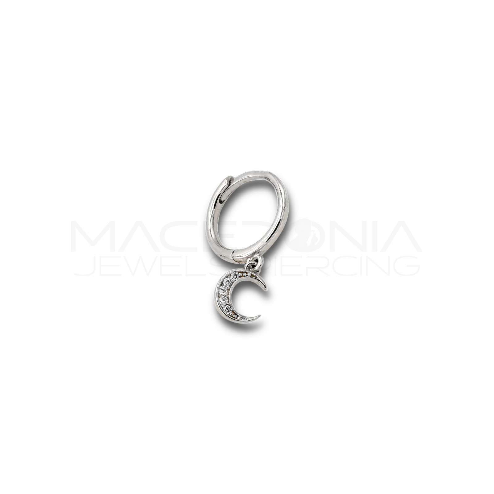 Orecchino Luna in Argento 925